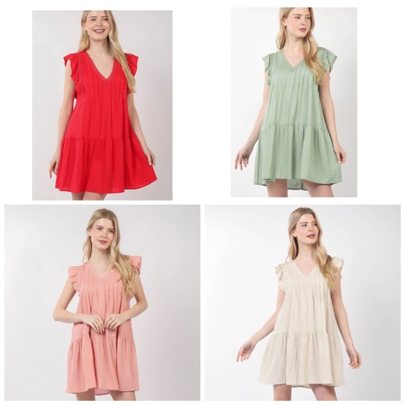 **LAST ONE** Beautiful Ruffle Babydoll Dress ❤️ - Picture 3 of 10